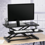 Sit-Stand stolný podstavec pre prácu v stoji a v sede, 80x40 cm Sit-Stand stolný podstavec pre prácu v stoji a v sede, 80x40 cm