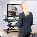 Sit-Stand stolný podstavec pre prácu v stoji a v sede, 80x40 cm Sit-Stand stolný podstavec pre prácu v stoji a v sede, 80x40 cm