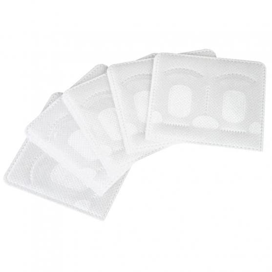 Samolepiace obaly, balenie po 5, biele