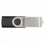 USB kľúč Rotate, USB 2.0, 64GB, 15MB/s, čierna/strieborná USB kľúč Rotate, USB 2.0, 64GB, 15MB/s, čierna/strieborná