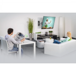 Nástenný držiak TV, 2 ramená (3 kåby), 200x200, 5*, èierny