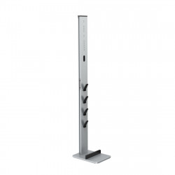 Stojanový organizér pre aku vysávač, 29,5x22x128 cm, striebor./čierny