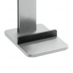 Stojanový organizér pre aku vysávač, 29,5x22x128 cm, striebor./čierny
