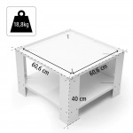 Universal Stand with Base Division for Washing Machine and Dryer