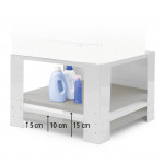 Universal Stand with Base Division for Washing Machine and Dryer