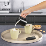 Xavax Barista nádoba/kanvička, na prípravu mliečnej peny, nerezová, 350 ml, matná čierna