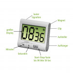 Countdown Kitchen Timer, digital, white