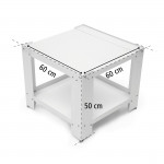 Spodná skriňa pod práčku „Gigant“ s výškou 50 cm, 60 x 60 cm s odkladacou priehradkou