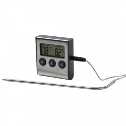 Digital Meat Thermometer with Timer, cable sensor