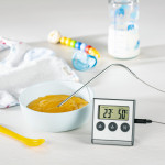 Digital Meat Thermometer with Timer, cable sensor