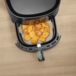 Protective insert for hot air fryers, non-stick, can be cut to size, square