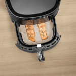 Protective insert for hot air fryers, non-stick, can be cut to size, square
