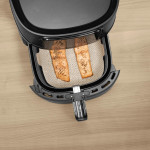 Protective insert for hot air fryers, non-stick, can be cut to size, square