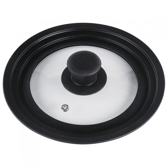 Universal Lid with Steam Vent for Pots and Pans, 16, 18, 20 cm, glass