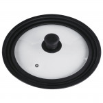 Universal Lid with Steam Vent for Pots and Pans, 24, 26, 28 cm, glass