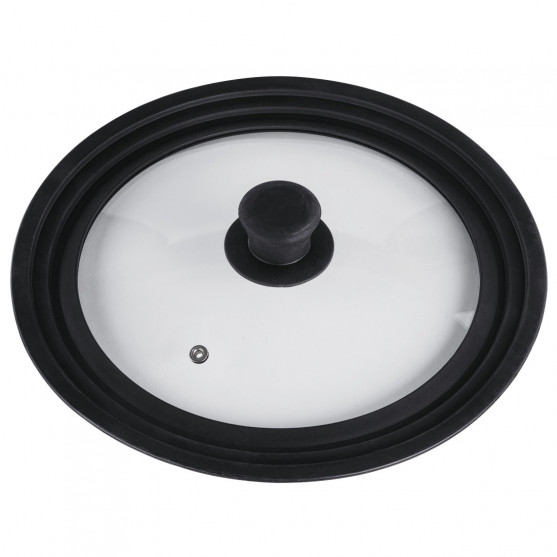 Universal Lid with Steam Vent for Pots and Pans, 24, 26, 28 cm, glass