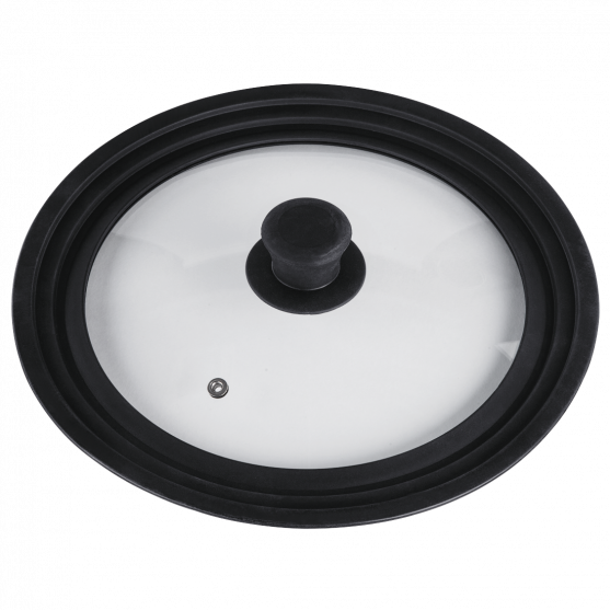 Universal Lid with Steam Vent for Pots and Pans, 24, 26, 28 cm, glass