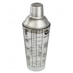 Cocktail-shaker with glass body, 400ml