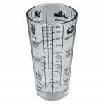Cocktail-shaker with glass body, 400ml