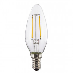 Xavax LED Filament žiarovka, E14, 250 lm (nahrádza 25 W), sviečka, teplá biela, číra