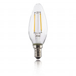 Xavax LED Filament žiarovka, E14, 250 lm (nahrádza 25 W), sviečka, teplá biela, číra