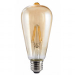 LED Filament, E27, 410 lm Replaces 36 W, Vintage Bulb, amber, warm white