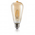LED Filament, E27, 410 lm Replaces 36 W, Vintage Bulb, amber, warm white