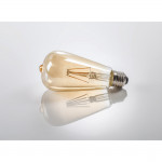 LED Filament, E27, 410 lm Replaces 36 W, Vintage Bulb, amber, warm white