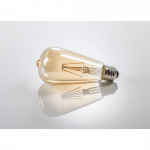 LED Filament, E27, 410 lm Replaces 36 W, Vintage Bulb, amber, warm white