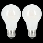 Xavax LED Filament žiarovka, E27, 806 lm (nahrádza 60 W), teplá biela, matná, 2 ks v škatuľke
