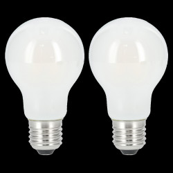 Xavax LED Filament žiarovka, E27, 806 lm (nahrádza 60 W), teplá biela, matná, 2 ks v škatuľke