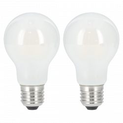 Xavax LED Filament žiarovka, E27, 806 lm (nahrádza 60 W), teplá biela, matná, 2 ks v škatuľke
