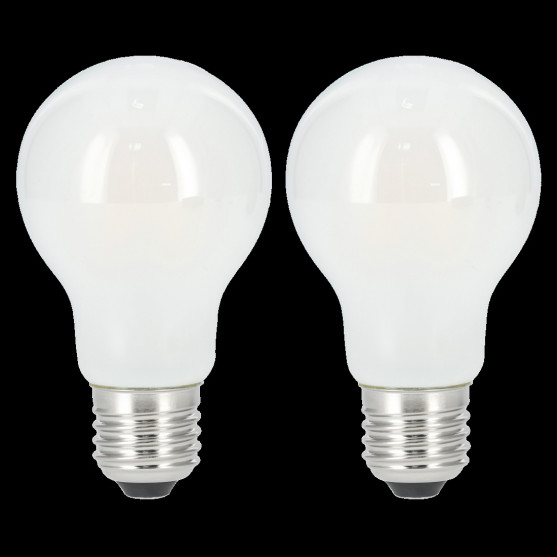 Xavax LED Filament žiarovka, E27, 806 lm (nahrádza 60 W), teplá biela, matná, 2 ks v škatuľke