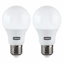 Xavax LED žiarovka, E27, 806 lm, teplá biela, 2 ks v krabič