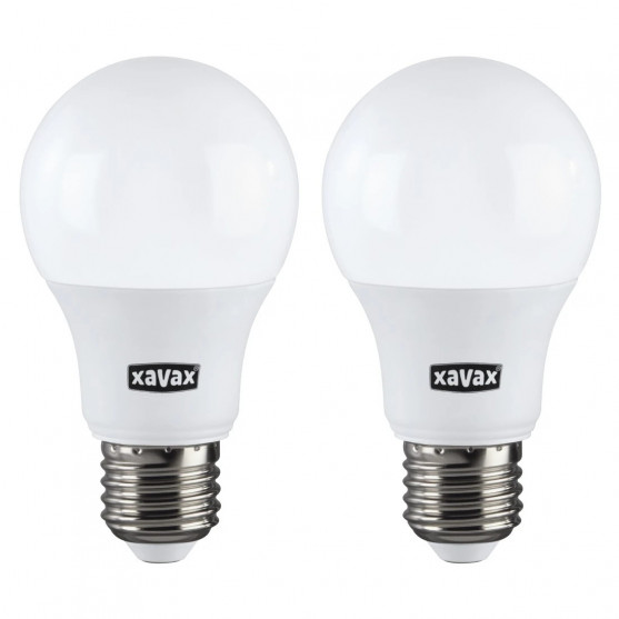 Xavax LED žiarovka, E27, 806 lm, teplá biela, 2 ks v krabič