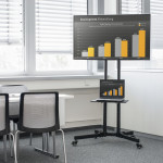 Trolley TV Cart, 178 cm (70), 600x400, black