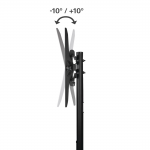 Trolley TV Cart, 178 cm (70), 600x400, black
