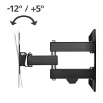 FULLMOTION TV Wall Bracket, 1 star, 200x200, 122 cm (48), 2 arms, black