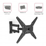 FULLMOTION TV Wall Bracket, 1 star, 400x400, 165 cm (65), 2 arms, black