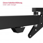 FULLMOTION TV Wall Bracket, 1 star, 400x400, 165 cm (65), 2 arms, black