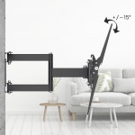 FULLMOTION TV Wall Bracket, 213 cm (84), scissor arms, black FULLMOTION TV Wall Bracket, 213 cm (84), scissor arms, black