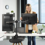 Stolný držiak pre dva monitory 32 Standard, 2 ramená