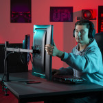 Stolný držiak pre dva monitory 32 Standard, 2 ramená