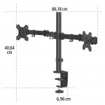 Stolný držiak pre dva monitory 32 Standard, 2 ramená