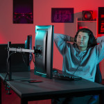 Stolný držiak pre dva monitory 32 Standard, 2 ramená
