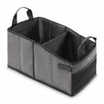 Organizér na rôzne drobnosti, na zadné sedadlo auta, polyester, šedý/čierny