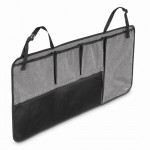 Organizér do kufra auta, upevnenie na zadné sedadlá, polyester, šedý/čierny