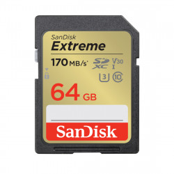 SDXC Extreme 64GB (170/80 MB/s R/W) + 1 year RescuePRO Deluxe