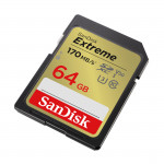 SDXC Extreme 64GB (170/80 MB/s R/W) + 1 year RescuePRO Deluxe