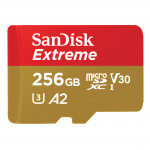 MicroSDXC Extreme 256GB (R190MB/s) + Adapter + 1 year RescuePRO Deluxe